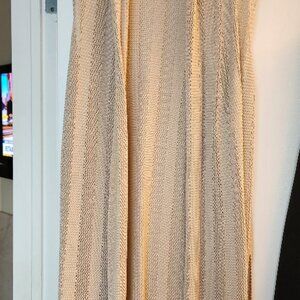 Never worn Lafayette open knit cotton & viscose blend sleeveless vest/duster